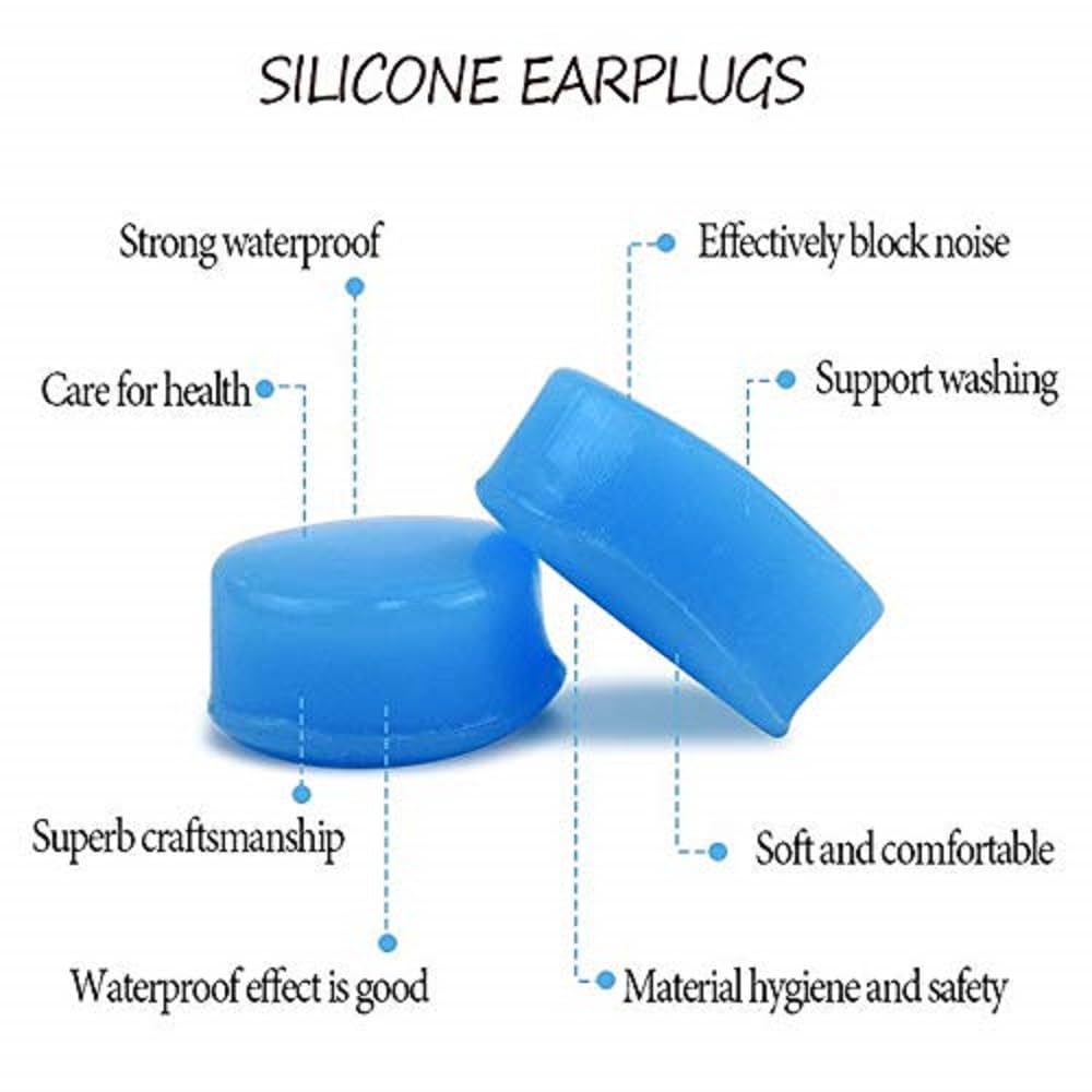 Lot De 15 Paires De Bouchons D'oreilles En Silicone JZK – 3 Types, étanches, Réutilisables, Avec Cordon