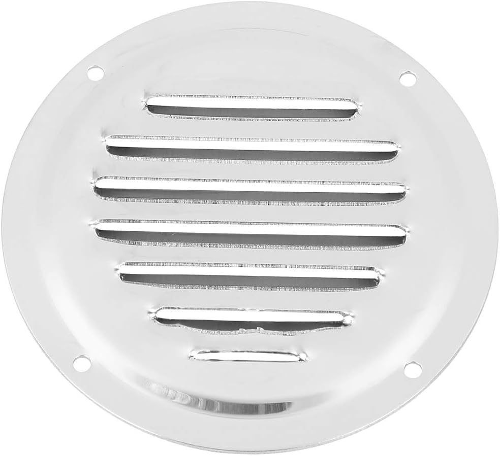 X AUTOHAUX 2pcs 4 Inch Round Boat Louvered Ventilation Vent 316 Stainless Steel - Image 5