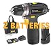 Cordless Drill, TECCPO 12V MAX Drill, Compact Drill set with 2Pcs 2000mAh Batteries, 2-Speed, 20+1 Torque Setting, Fast Charger, 265In-lbs Torque, 3/8" Chuck, 29pcs Accessories - TDCD01P