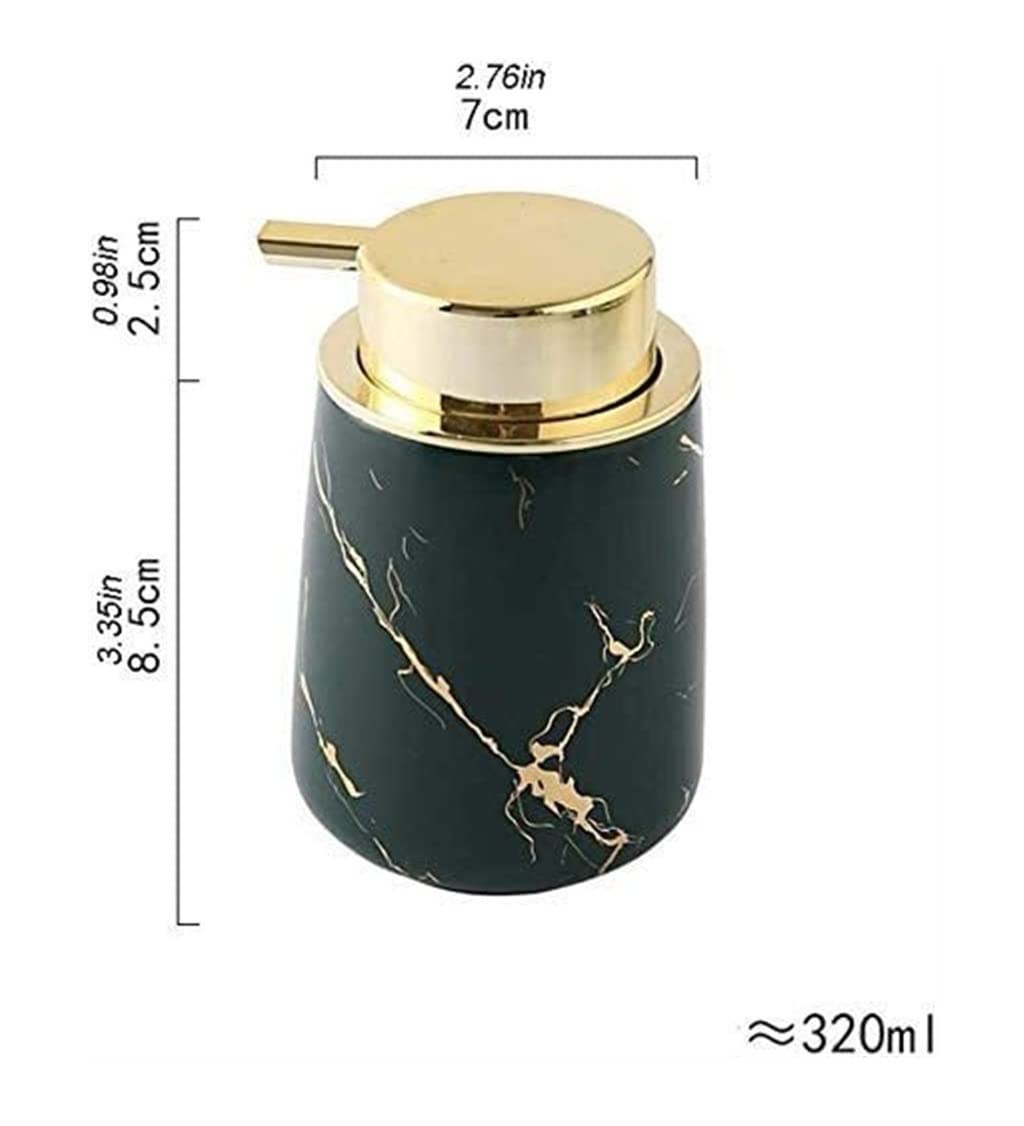 Dispenser Sapone Erogatore Sapone Dispenser Di Sapone Per Lozione In Ceramica, Cucina Moderna Per Bagno Con Dispenser Di Sapone Liquido Ricaricabile Dosatore Sapone Dispenser di Sapone ( Color : Black