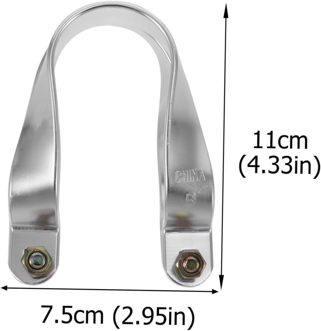 5sets U-Shaped Aluminum Pipe Clamps for Greenhouse Frame Fixing Cross Connectors for Overhead Railing Easy to Install Material