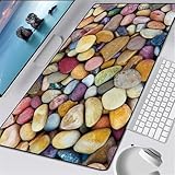 Motifs abondants : Grand tapis de souris avec technologie d'impression de haute précision et images de haute définition, motifs personnalisés soigneusement sélectionnés pour faire de votre bureau un paysage pour répondre aux différentes préférences de chacun, briser l'environnement de travail terne, animer votre travail et votre vie, idéal pour toutes sortes d'occasions comme le bureau, la maison, etc.