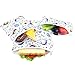 Langsprit Premium Reusable Sandwich & Snack Bags-Washable Lunch Bags - Set of 3 - (Planet)