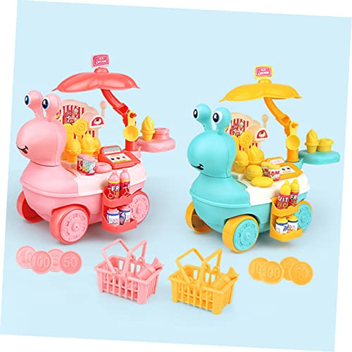 ibasenice Crianças 1 Unidade Brinquedos Infantis Filho Sorvete Maquina De Vendas Brinquedo De Carrin