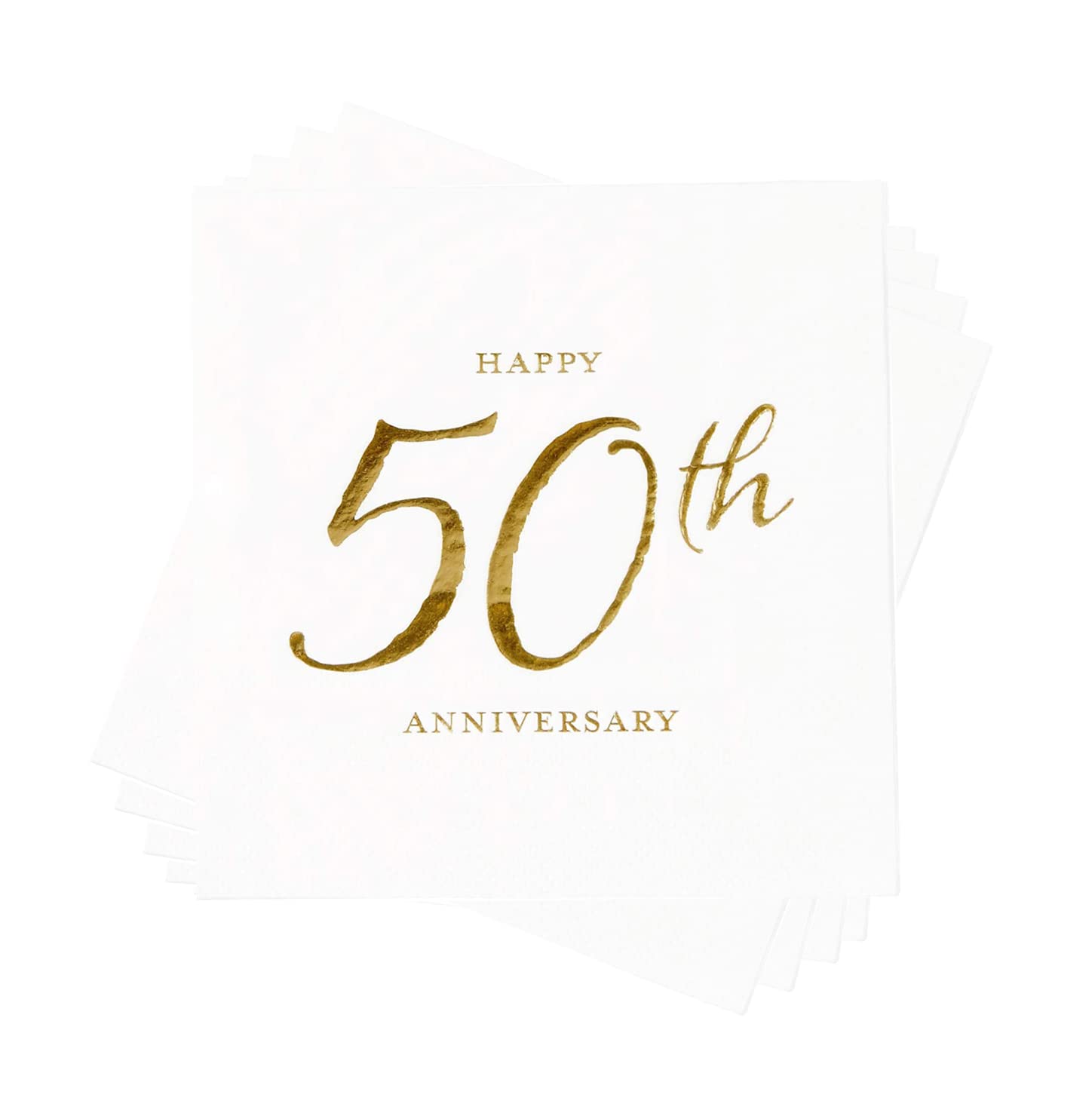 TW4-19878 Beverage Napkin, Paper, 50Th Anniversary