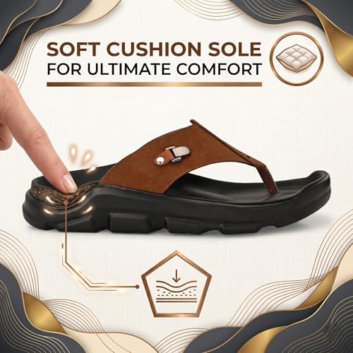 Image of All Seasons Men's Slippers Breathable, Soft-Lined, and Non-Slip for Durability Indoors or Outdoors All Year Long