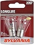 SYLVANIA - 2357 Long Life Miniature - Bulb, Ideal for Daytime Running Lights (DRL) and Back-Up/Reverse Lights (Contains 2 Bulbs)