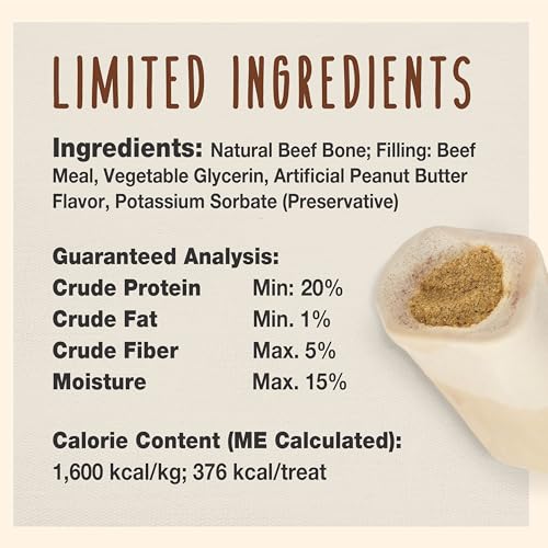 Cadet C01118 Stuffed Shin Bone - Highly Digestible, High Protein, Long-Lasting Dog Chew Bone thumb #3