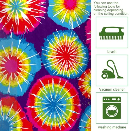 2 alfombras de cocina de arcoíris tie-dye para dar vida y color a tu hogar 5
