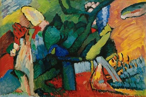 Tableaux Mural sur Toile Improvisation Nr. Kandinsky 60x90cm