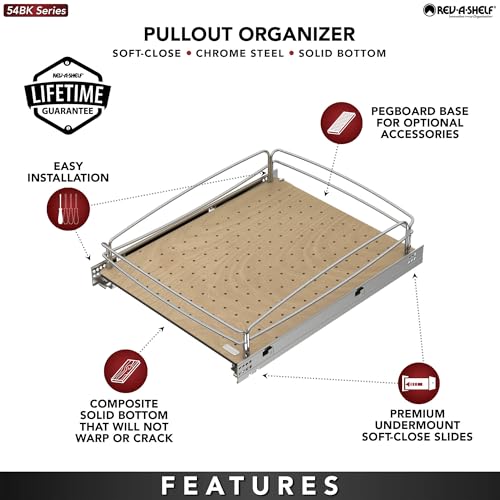 Image of Rev-A-Shelf Pullout Organizer w /Soft-Close, Min Opening Width 17 inch