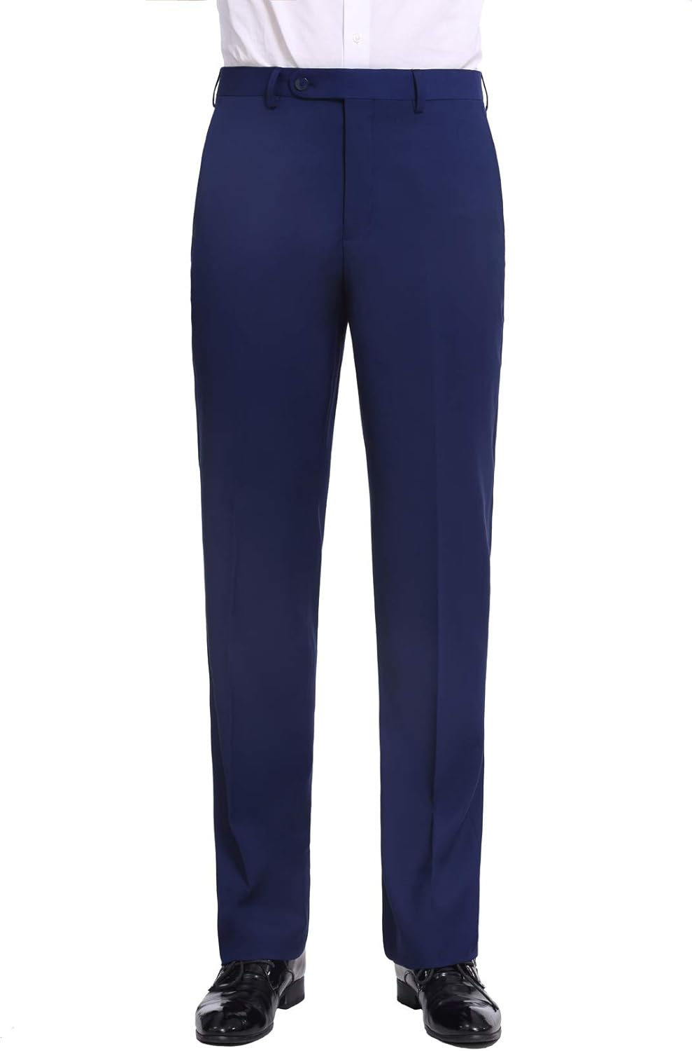 Men's 2 Piece Slim Fit Suit Elegant Two Button Blazer & Pant Set for Business or Wedding