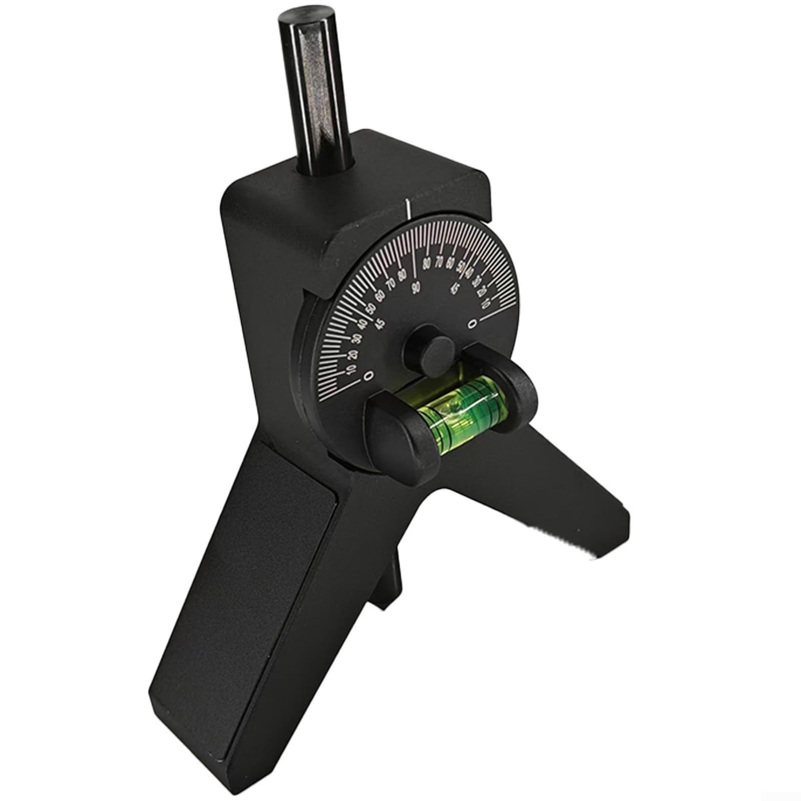 Cabezal de centrado magnético en forma de Y buscador de centro de tubería con escala ajustable y alineación precisa de nivel de burbuja, herramienta de instalación de tuberías, negro (45°)
