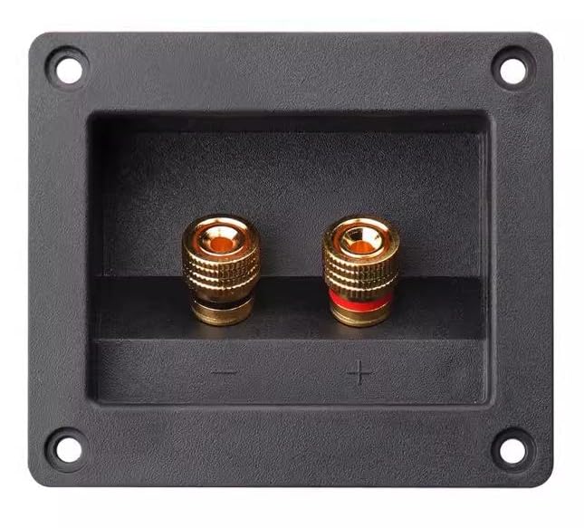 DHIVIS® 2-Way Speaker Box Terminal Square, Copper and Gold-Plated, Terminal Cup for Speaker, subwoofer Boxes (Qty.1pc)-picture-19