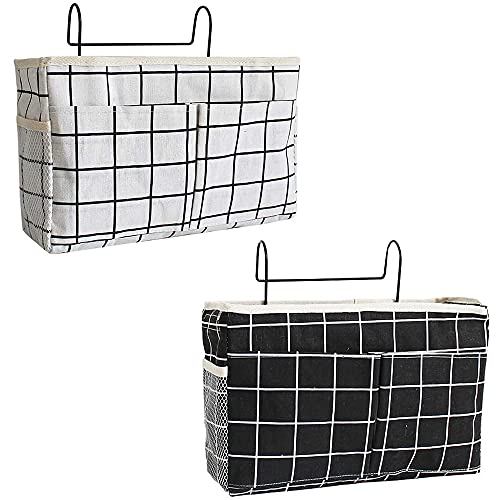 AMITAS Betttasche Organizer 2-teilig - Aufbewahrungstasche Für Hochbett Und Kinderbett