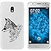 Produktbild PhoneNatic Case kompatibel mit Samsung Galaxy J3 2017 Silikon-Hülle Floral Fuchs M1-1