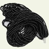 Seed Beads 11/0 Czech Opaque Black (one Hank Pack) Small Glass Beads