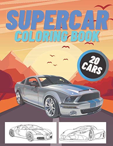 Supercar Coloring Book: Sports Cars Coloring Book For Kids And Adults image 3