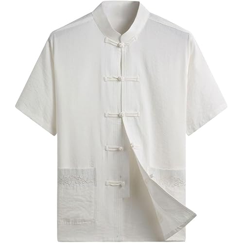 ZooBoo China Clothes Tang Shirt - Martial Arts Kung Fu Short Sleeve Shirt