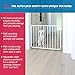 Cardinal Gates MG15 Auto-Lock Baby Gate for Stairs- Adjustable Indoor Dog Gate - Made of Aluminum to Ensure Kids & Pets Safety - 26.5 to 40.5 Inches Wide - White - USA Based Company
