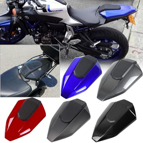 Housse de selle passager MT07 aérodynamique et rigide en ABS bleu
