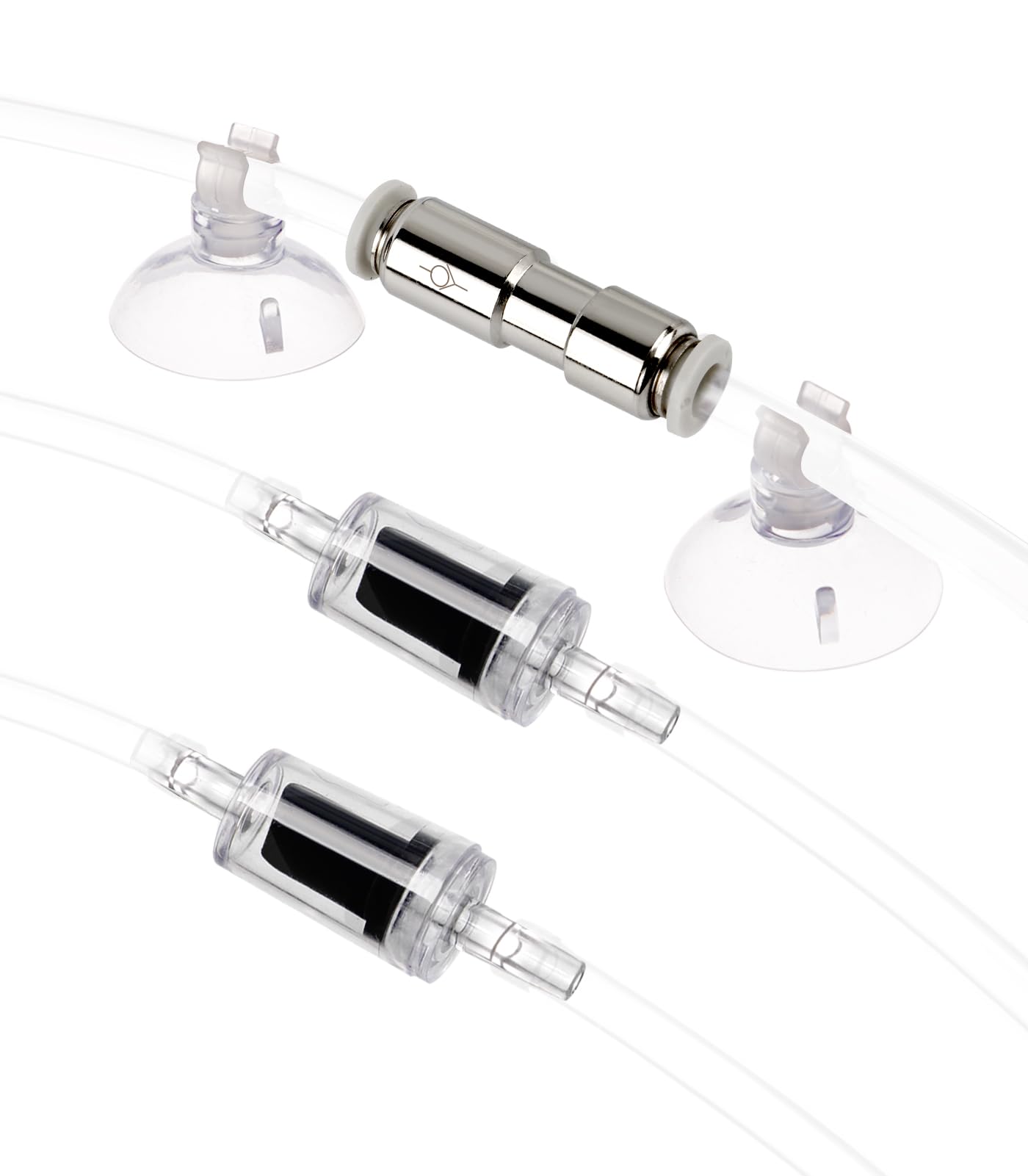 Aquarium Check Valves 1 Way Non-Return Valves Suction Cups Spare Parts Kit