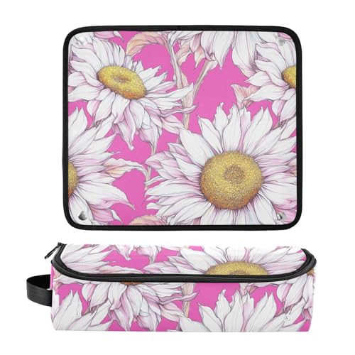 Bolsa de viaje para plancha de pelo color rosa girasol miniatura 3