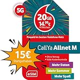 15 EURO STARTGUTHABEN: Du erhältst mit dieser eSIM-Karte einmalig 15 EUR Startguthaben. WICHTIG: Nach SIM-Aktivierung wird der Basispreis von 14,99 EUR für die ersten 4 Wochen vom vorhandenen Startguthaben abgebucht.