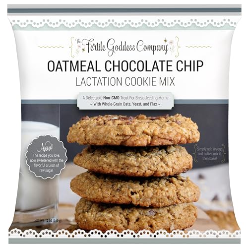 Image of Lactation Cookie Mix with Oats, Brewer’s Yeast, and Flaxseed (Non-GMO Oatmeal Dark Chocolate Chip)
