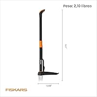 Vista 7 de Fiskars Herramienta de Eliminación de Malezas de Pie con 4 Garras, Herramienta de Jardinería Manual para Desmalezado con Mango Ergonómico de 39