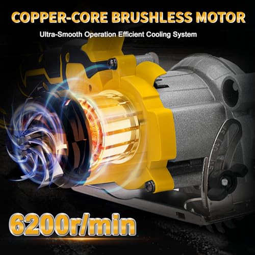 Image of 5 Inch Cordless Circular Saw for Dewalt 20V Max Battery, No Battery
