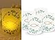 Sugeru 16pcs Windlicht Tischdeko Geburtstag | Hochzeit, Kommunion, Taufe, Konfirmation, Geeignet für Teelichter oder LED-Kerzen | 27 x 10cm | Taufe deko | konfirmation deko |Φ8cm | Fisch Eukalyptus