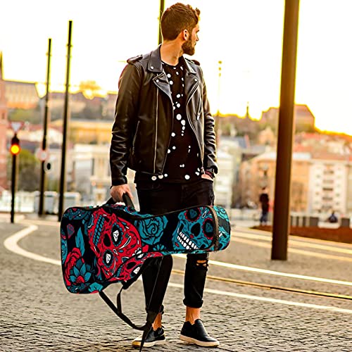 Housse de transport imperméable avec fermeture éclair pour guitare basse acoustique et classique Motif squelette Bleu… - Les Beatles, Paul McCartney, John Lennon, RIngo Starr, George Harrison Housse de transport imperméable avec fermeture éclair pour guitare basse acoustique et classique Motif squelette Bleu… – Image 7