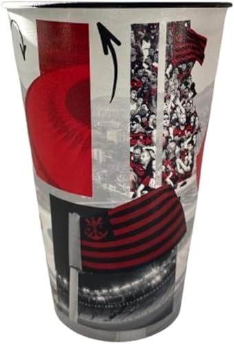 Copo do Flamengo Oficial Brasileirão 2023 x São Paulo - Plástico 550ml