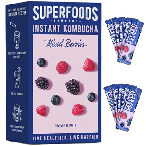 Instant Kombucha Drink - Mixed Berries Flavour - (10 x 5g)
