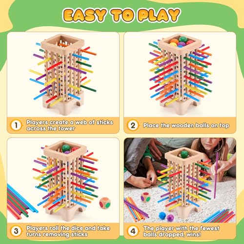 Montessori Game juego de tablero en madera para niños miniatura 4