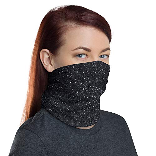 Black Spider Dark Glitter Breathable Washable Neck Gaiter3