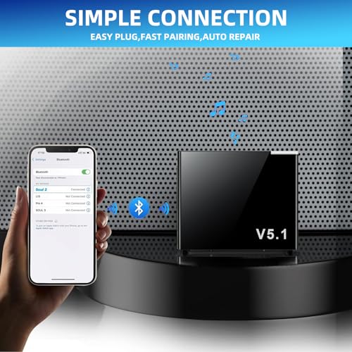 Adaptador Bluetooth 5.1 de 30 Pines,Transmisor y Receptor Bluetooth, Adaptador de Audio Bluetooth Compatible con TV, PC - imagen 4