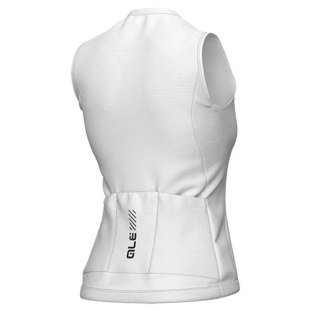 Alé Cycling Damska koszulka bez rękawów Pragma Color Block, biała, S, biały, S