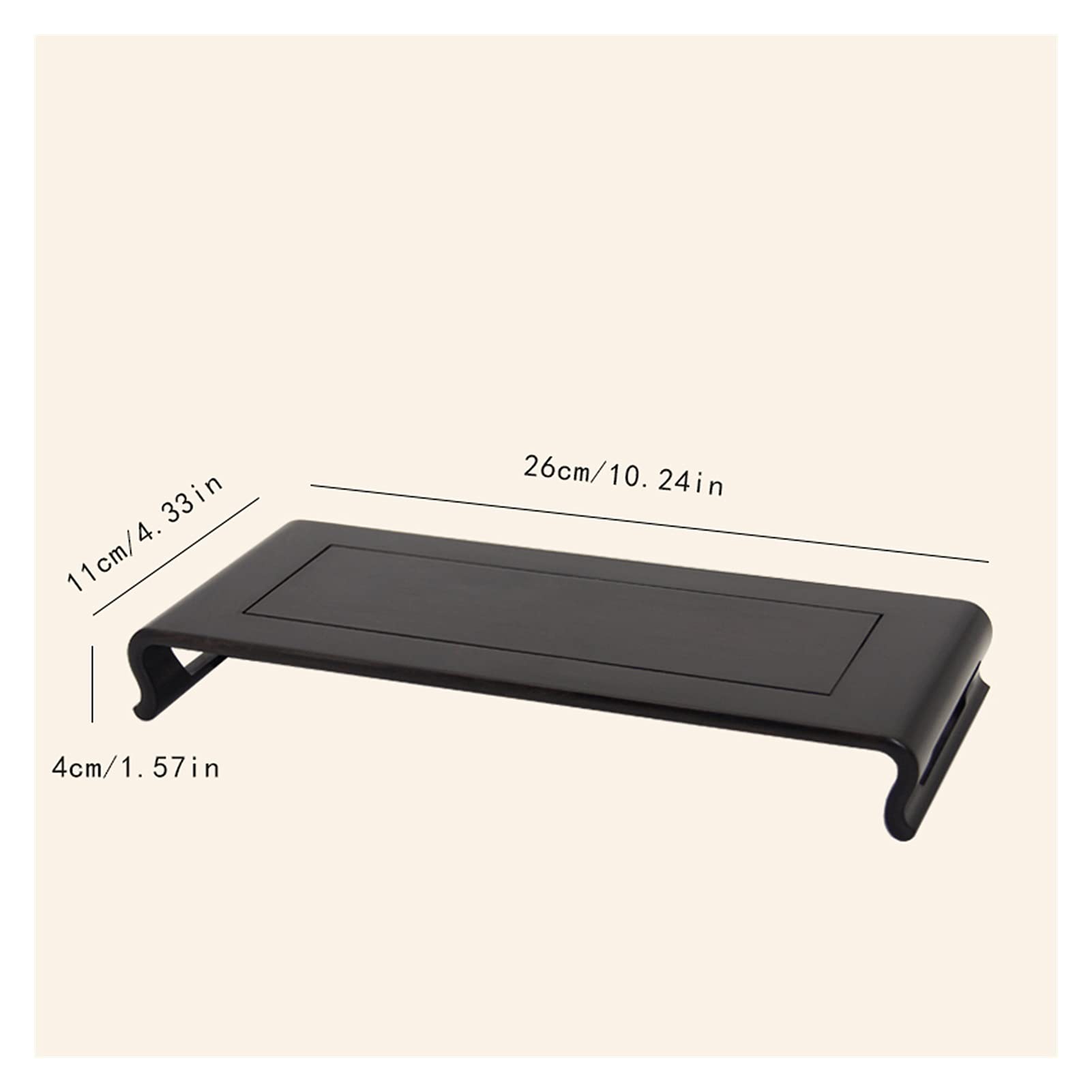 Holz Sockel Für Teekannen & Vasen - Retro Ausstellungsständer 8x8x3,7 Cm