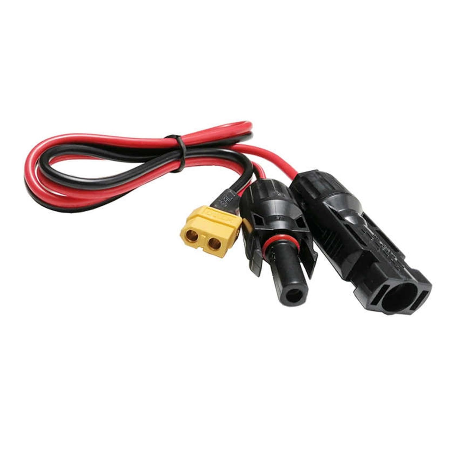 Męskie i żeńskie złącza z kablami Solar do XT60 męski/żeński przewód przyłączeniowy 12AWG do MC do XT60 kabel adaptera do portu wejściowego XT60 przenośna stacja zasilająca (XT60 żeński, 5 m)