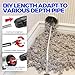 Holikme 30 Feet Dryer Vent Cleaner Kit, Flexible Lint Brush with Drill Attachment, Fireplace Chimney Brushes Extends Up to 30 Feet for Easy Cleaning, Use with or Without a Power Drill