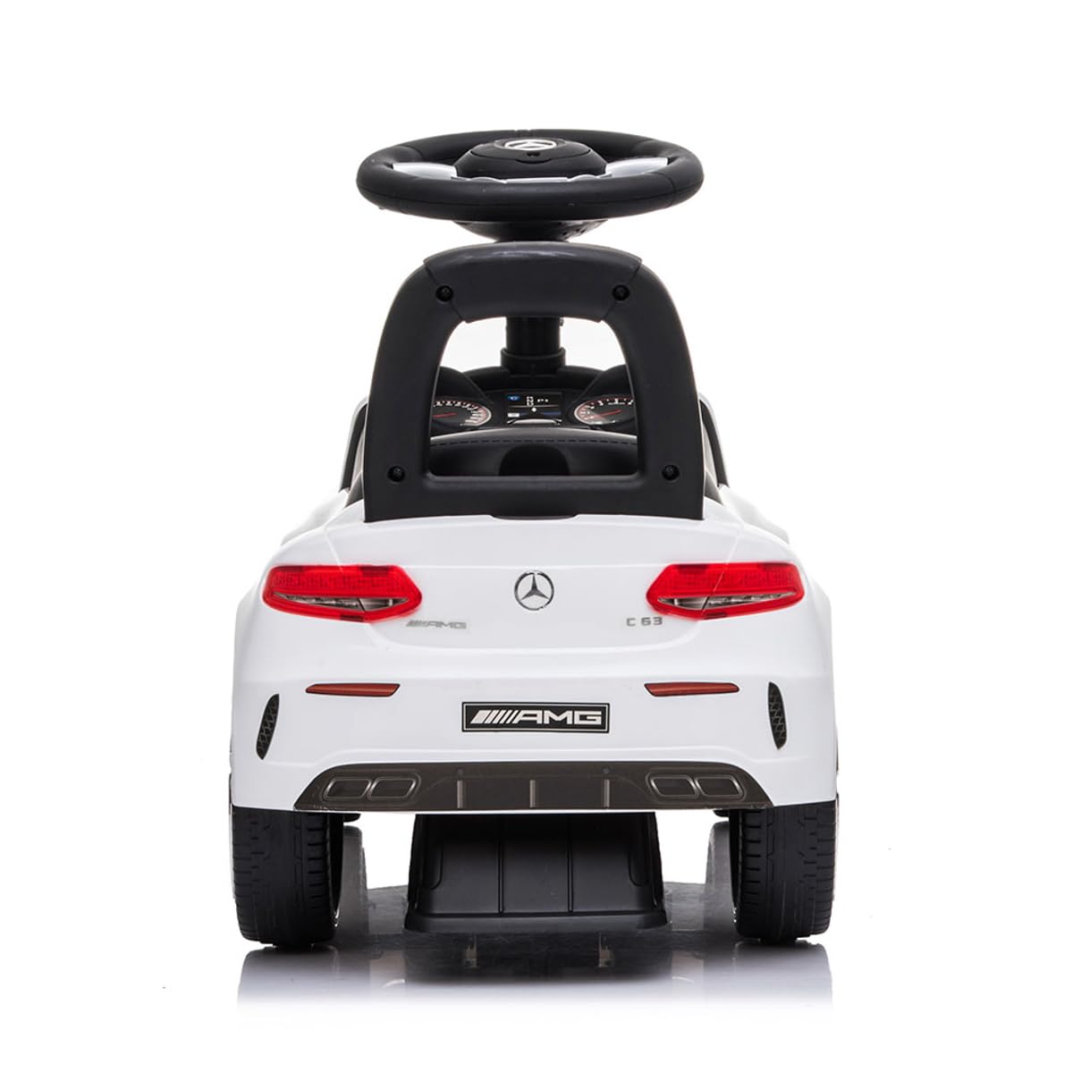 Correpasillos Niños Mercedes AMG C63 Correpasillos con Licencia Oficial para Niños | Almacenamiento Bajo el Asiento y Sistema Antivuelco | Coche de Juguete Infantil sin Pedales