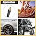 REPAIROCK 60cm Threaded Tire Inflator Extension Hose Chuck Adapter Air Pump Tube Tire Valve Pipe for Car Truck Bike MTB Copper Rubber Black Copper Tone Auto Replacement Parts