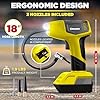 Bullseye Pro Tire Inflator Portable Air Compressor, Car Tire Inflator Portable, Portable Air Pump for Car Tires - 150PSI, 12V DC 1500 mAhs with Tire Pressure Gauge, Rechargeable As Seen On TV(Yellow) #1