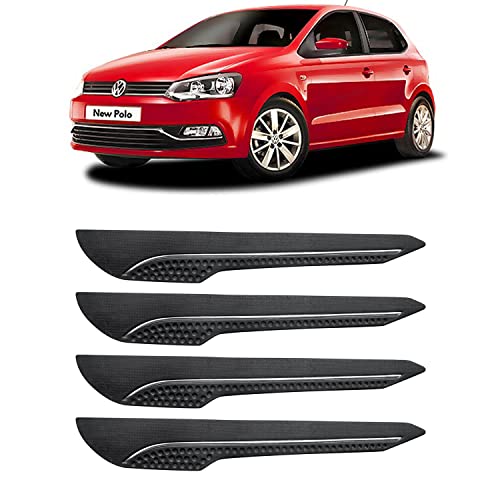 Image of AOSIS-Car Bumper Protector /Bumper Guard for PoloExquisite with Single Chrome Stripe (4-Pcs)