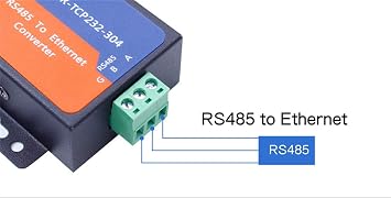 USR Single Port Serial Device RS232 RS485 RS422 Serial to Ethernet Converter DC 5V Transparent Transmission Between RS232/RS485/RS422 Ethernet Serial Data Communication Device (TCP232-304 RS485 Port)
