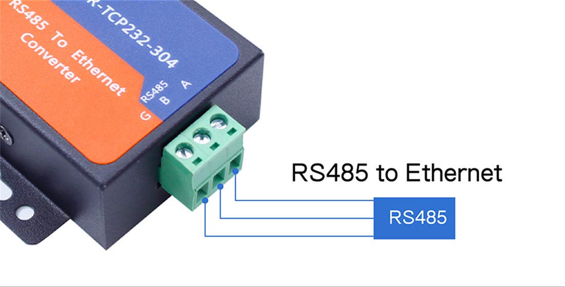 USR-TCP232-304 Serial RS485 to TCP/IP Ethernet Server Converter Modul mit eingebauter Webseite, DHCP/DNS-Unterstützung, für industrielle Automatisierung und IoT