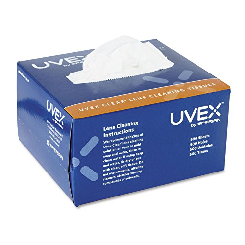 Uvex Clear Lens Cleaning Tissues, 500/Box