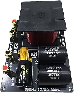 JINGERL 800W Subwoofer Crossover Audio Professional Bass Sound Speakers Frequency Crossover Divider Filter DIY for Home Theater